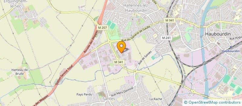 localisation de l'entreprise F.G.D à HALLENNES-LEZ-HAUBOURDIN