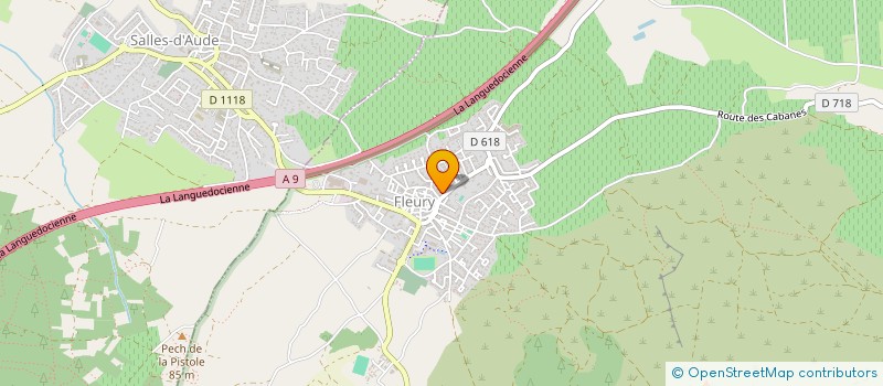 localisation de l'entreprise F.G.D.D.  FLEURY