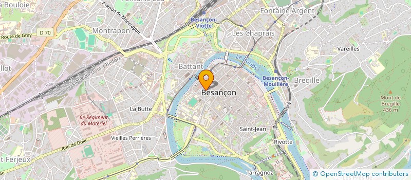 localisation de l'entreprise F.G. FLEURS à BESANCON