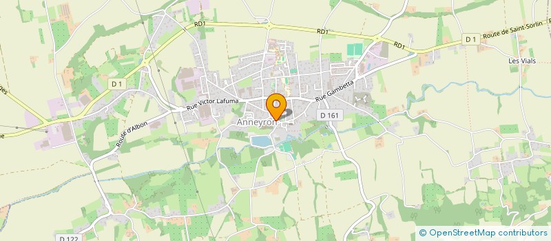 localisation de l'entreprise F G G R  ANNEYRON