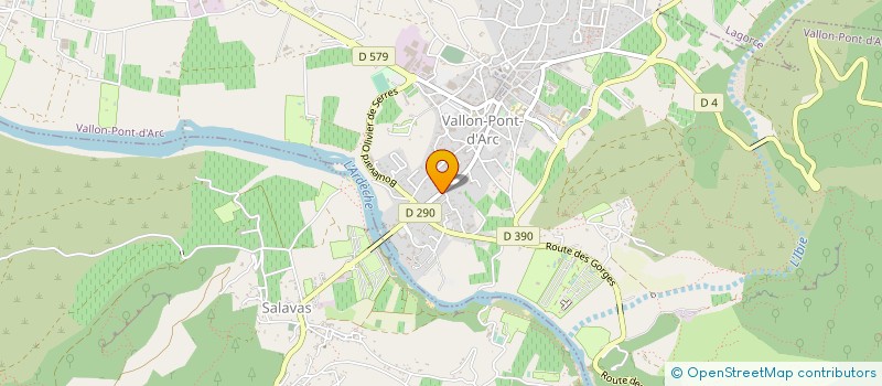 localisation de l'entreprise F.G GALANT à VALLON-PONT-D'ARC