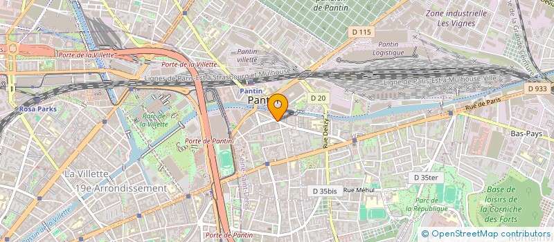 localisation de l'entreprise F.G.H  PANTIN