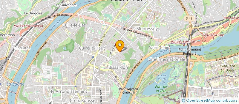 localisation de l'entreprise F.G. HOLDING à CALUIRE-ET-CUIRE