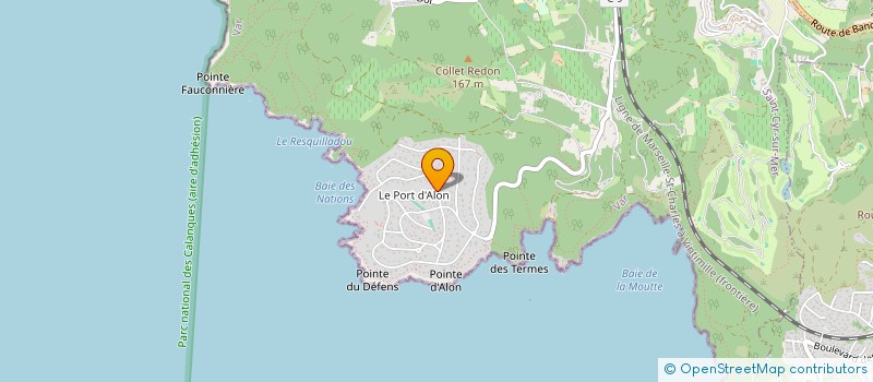 localisation de l'entreprise F.G.I. à SAINT-CYR-SUR-MER