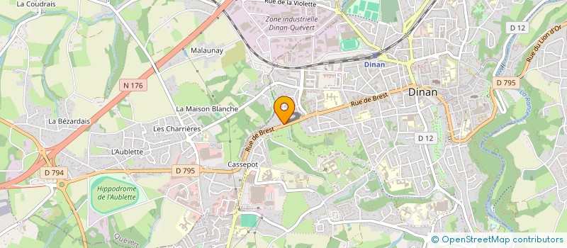 localisation de l'entreprise F.G. IMMO  DINAN