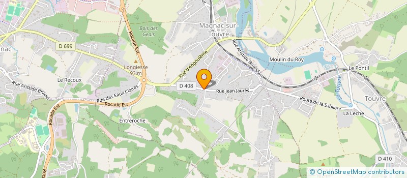 localisation de l'entreprise F.G.INVEST à MAGNAC-SUR-TOUVRE