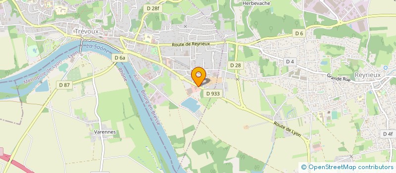 localisation de l'entreprise F.G.M.- FUEL GAZ MAINTENANCE à TREVOUX