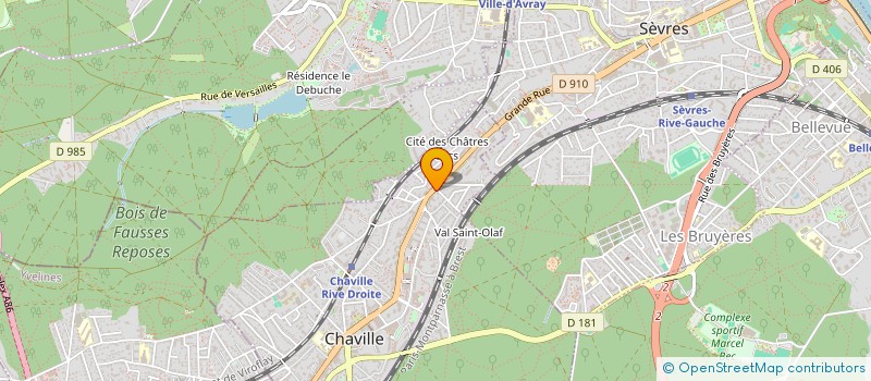 localisation de l'entreprise F.G.M.S à CHAVILLE