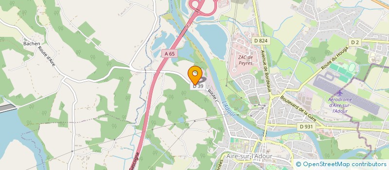 localisation de l'entreprise F. G MACONNERIE  AIRE-SUR-L'ADOUR