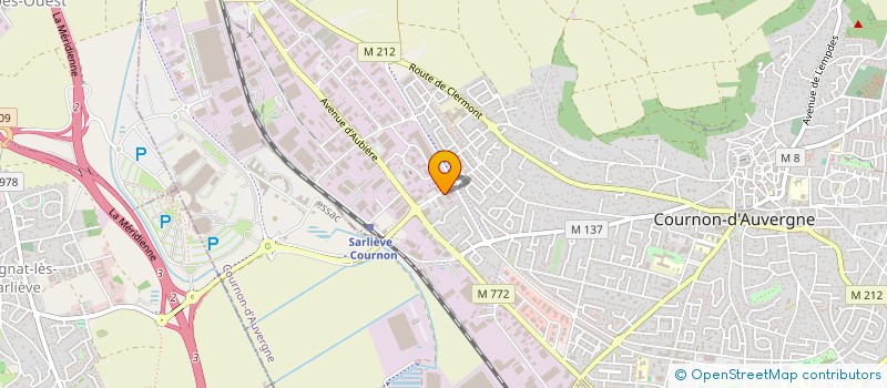 localisation de l'entreprise F.G MENUISERIE  COURNON-D'AUVERGNE