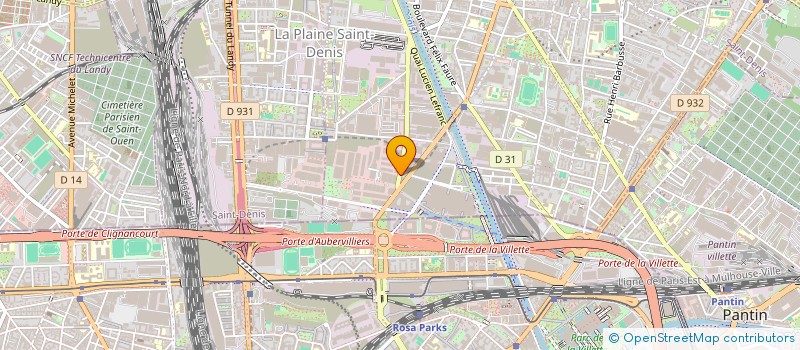 localisation de l'entreprise F & G MOD à AUBERVILLIERS