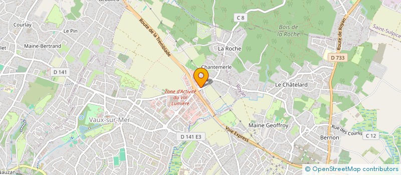 localisation de l'entreprise F.G.N.J à VAUX-SUR-MER