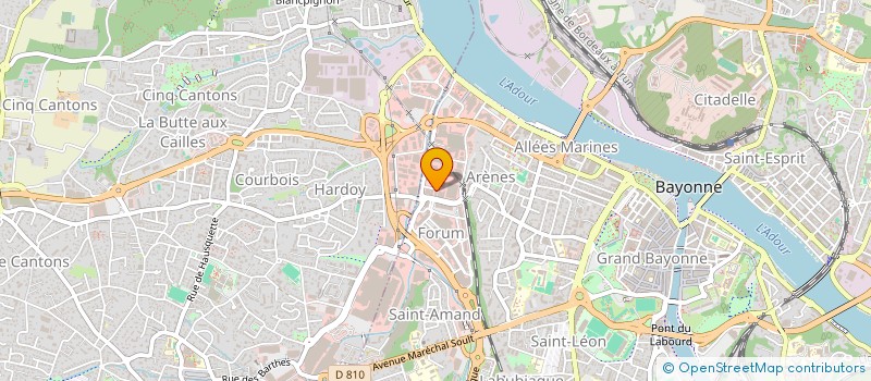 localisation de l'entreprise F.G.R. à BAYONNE