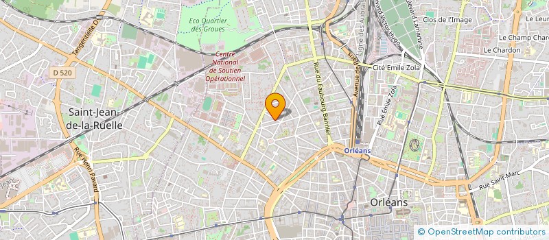 localisation de l'entreprise F.G.R. HOLDING à ORLEANS