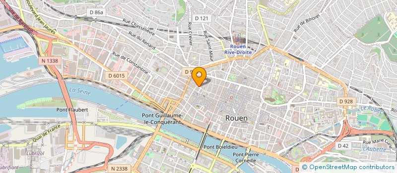 localisation de l'entreprise F.G.V.  ROUEN