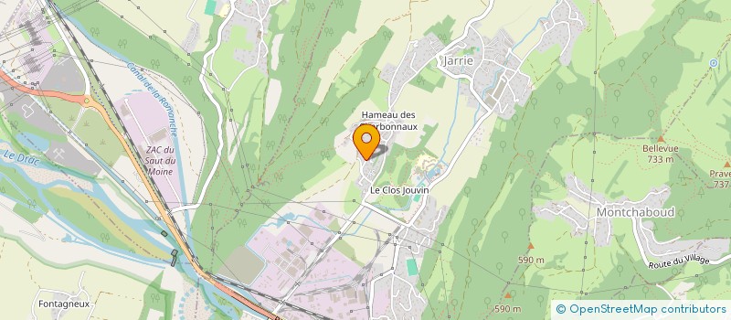 localisation de l'entreprise F.GACHET  SAINT-MARTIN-D'HERES