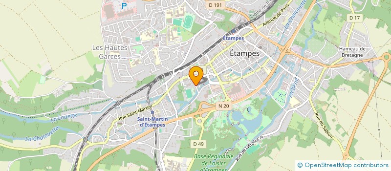 localisation de l'entreprise F&GPP à ETAMPES
