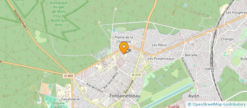localisation de l'entreprise F.H. ASCENSEUR à FONTAINEBLEAU