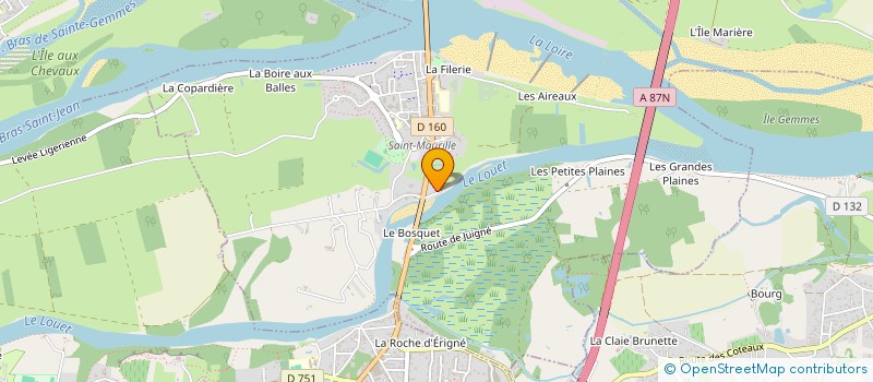 localisation de l'entreprise F&H ENERGIES  LES PONTS-DE-CE