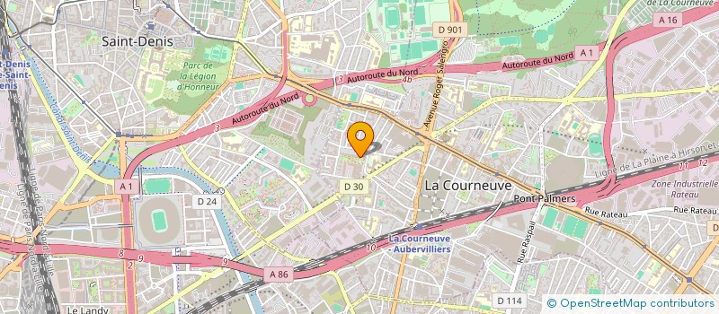 localisation de l'entreprise F&H, FAZIAKIMA à LA COURNEUVE