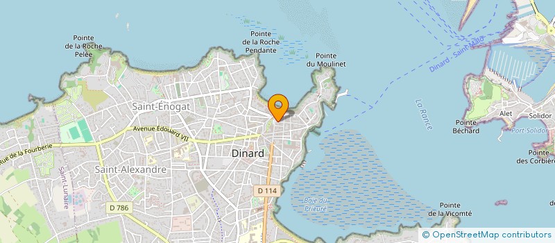 localisation de l'entreprise F.H. HOLDING  DINARD