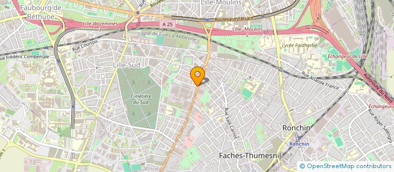 localisation de l'entreprise F&H IMMO à LILLE