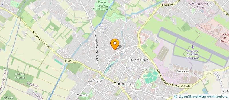 localisation de l'entreprise F H L  CUGNAUX