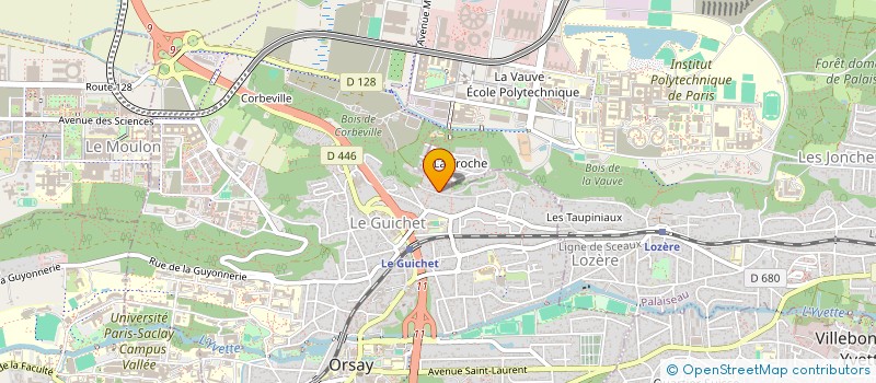 localisation de l'entreprise F+H+L CONSULTING à ORSAY