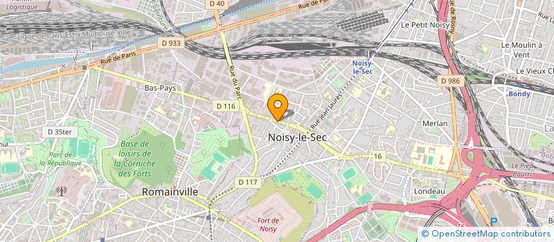 localisation de l'entreprise F.H.M à NOISY-LE-SEC