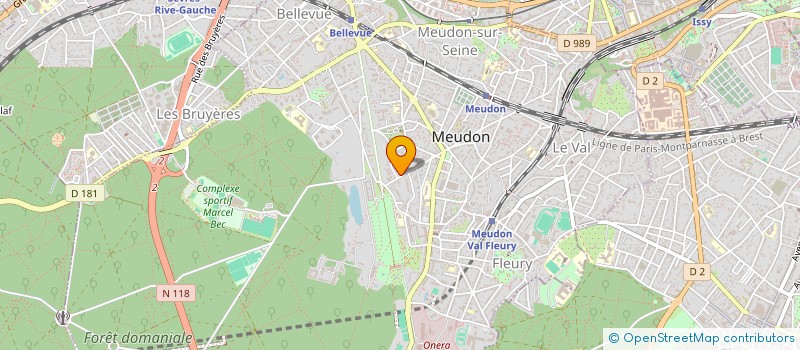localisation de l'entreprise F H P à MEUDON