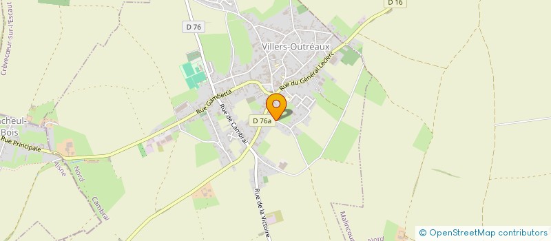 localisation de l'entreprise F.H.P IMMOBILIER  VILLERS-OUTREAUX