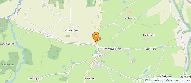 localisation de l'entreprise F.H PUB  LUNEAU