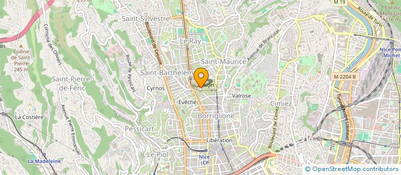 localisation de l'entreprise F.H.S.  NICE