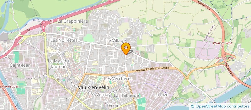 localisation de l'entreprise F.H TRANSPORT  DECINES-CHARPIEU