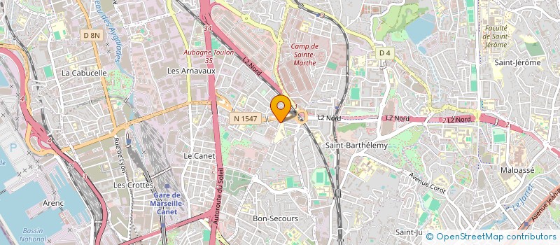 localisation de l'entreprise F HABITAT à MARSEILLE