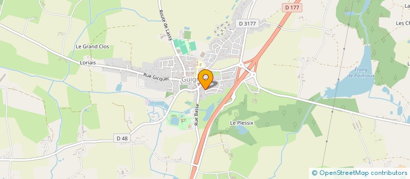 localisation de l'entreprise F. HITS RADIO BRETAGNE  GUIGNEN