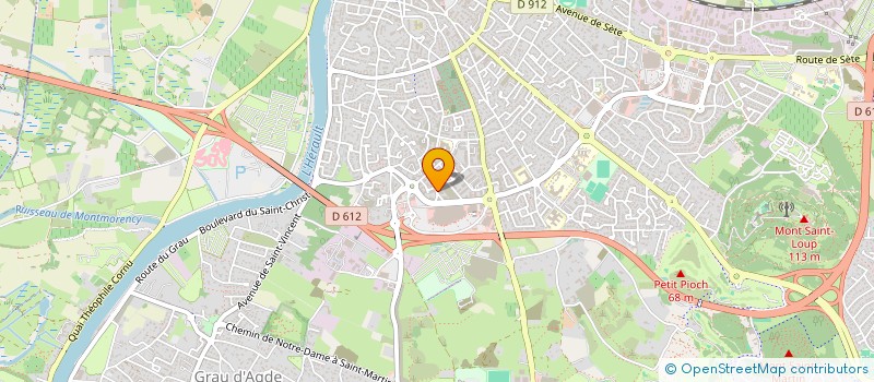 localisation de l'entreprise F.HUGUET  AGDE