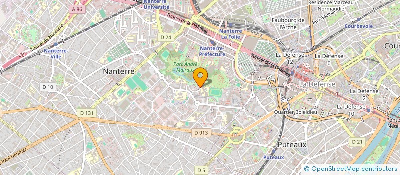 localisation de l'entreprise F.I.B  NANTERRE