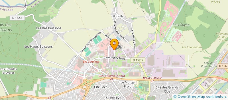 localisation de l'entreprise F.I.B.C. à DREUX