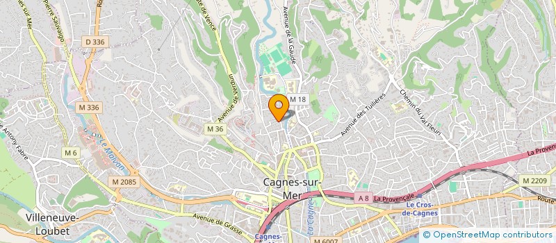 localisation de l'entreprise F.I.B.P à CAGNES-SUR-MER