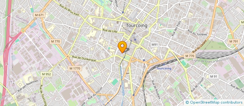 localisation de l'entreprise F I D L  TOURCOING