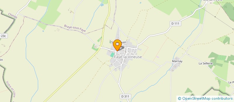 localisation de l'entreprise F.I.F.  FAYE-LA-VINEUSE