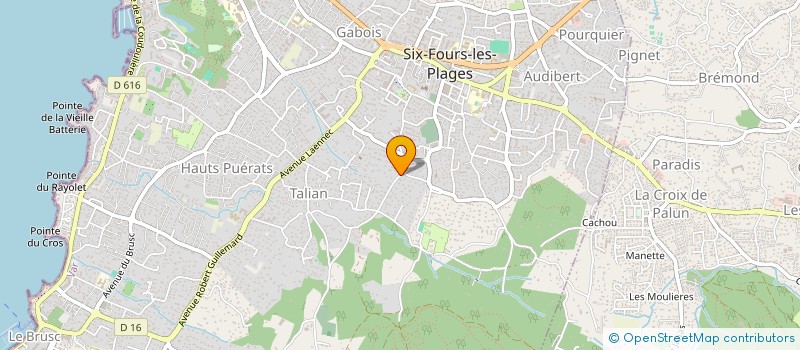 localisation de l'entreprise F.I.G à SIX-FOURS-LES-PLAGES