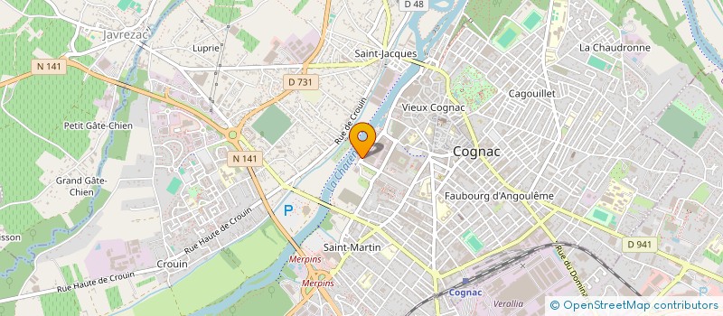 localisation de l'entreprise F.I.L - FONDS D'INTERET LOCAL à COGNAC