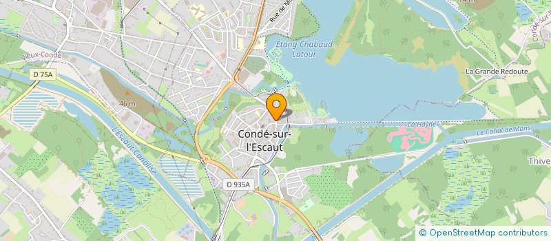 localisation de l'entreprise F.I.M.  CONDE-SUR-L'ESCAUT