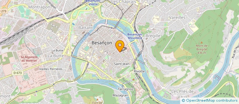 localisation de l'entreprise F.I.M.A. à BESANCON