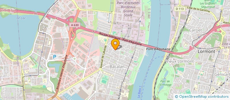 localisation de l'entreprise F.I.T.N.Y.  BORDEAUX