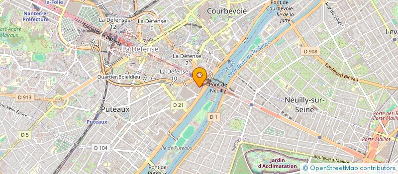 localisation de l'entreprise F.INITIATIVES à PUTEAUX