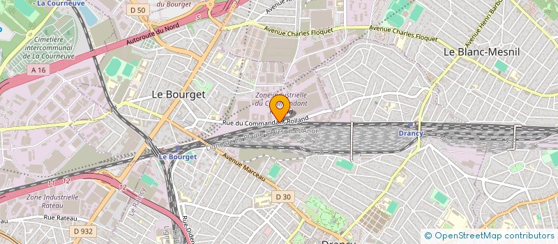 localisation de l'entreprise F. INVEST à LE BOURGET