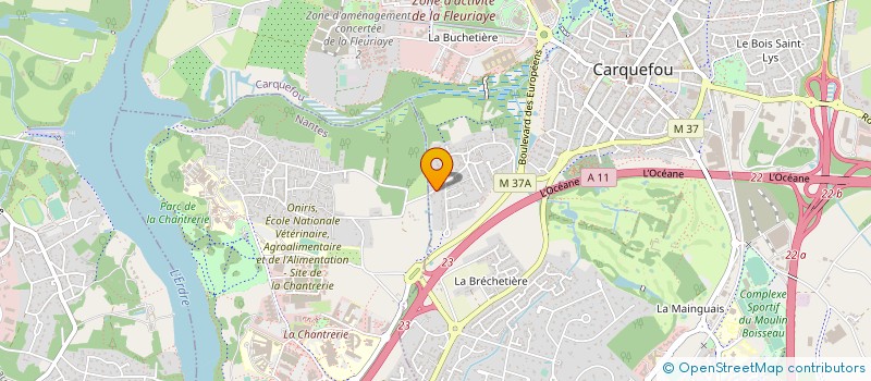 localisation de l'entreprise F. INVEST à CARQUEFOU